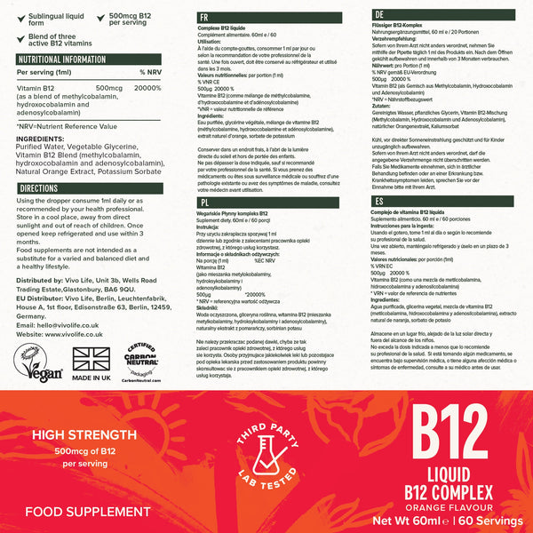 Gouttes de vitamine B12