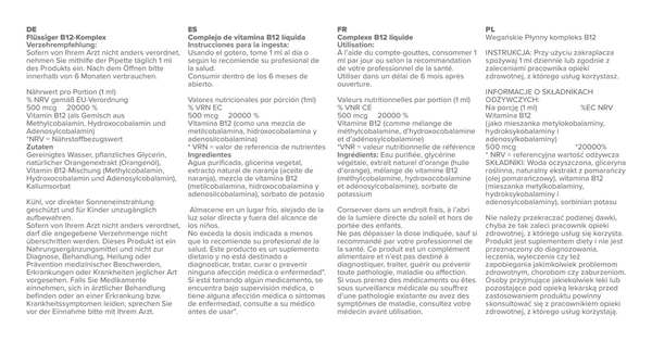 Gouttes de vitamine B12